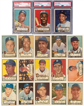 1952 Topps Baseball Complete Set (407) – Including PSA-Graded Mickey Mantle, Willie Mays and Jackie Robinson Examples